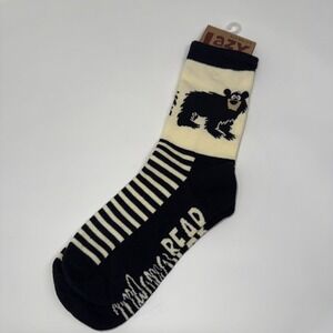 Lazy One Women's Socks 9-11 Cotton Blend Mama Bear NWT